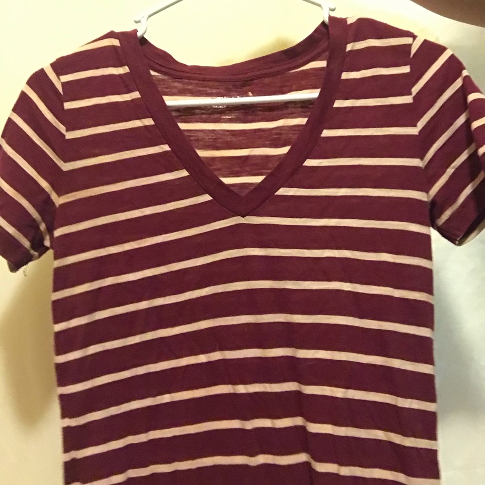 Arizona striped v-neck